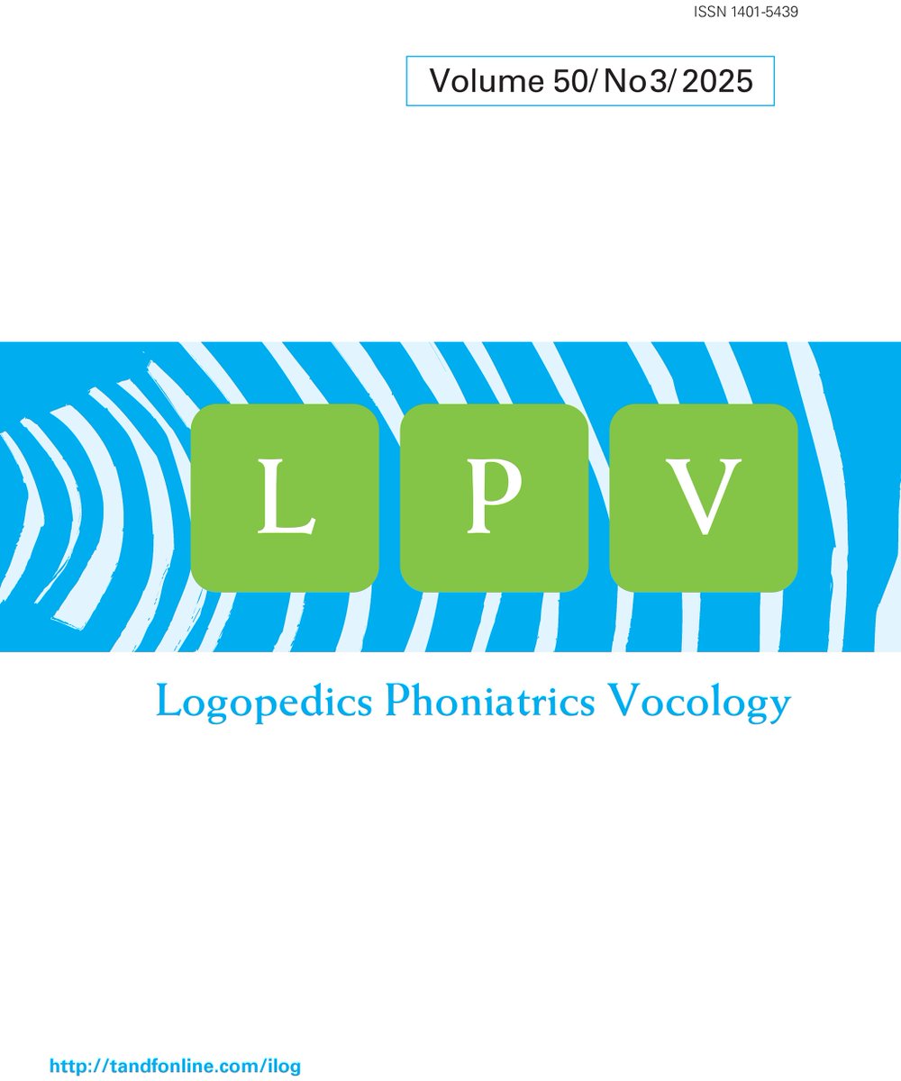 Logopedics Phoniatrics Vocology tweet media