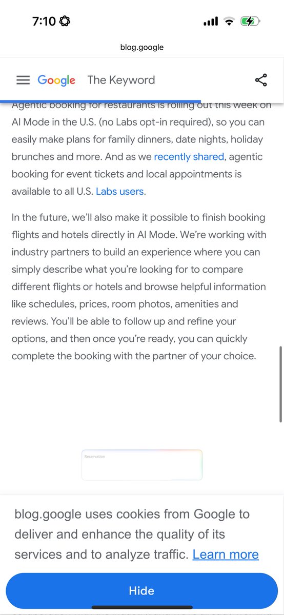 $GOOGL full on push into agentic travel booking 

blog.google/products/searc…

Likely partner with $EXPE and $BKNG in the same way google hotels and flights does today, but what’s that look like in 12mo? Will OTAs bid for referrals in the same way we see today with google hotels or