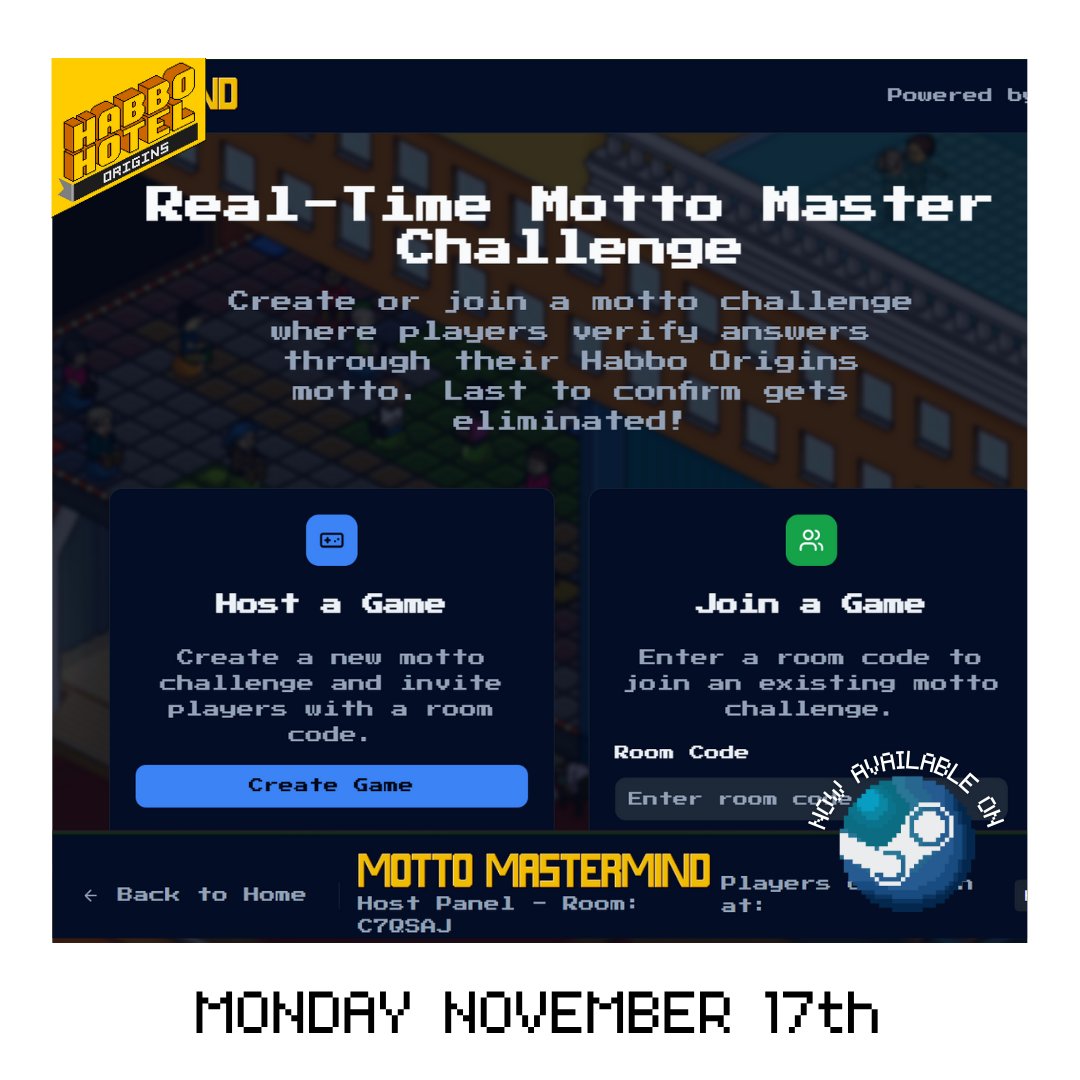 🎉 MOTTO MASTERMIND HAS ARRIVED!! 🎉

Think fast, type faster, because if you’re the LAST person to set your motto…💀 YOU’RE OUT.

Host your own trivia games, join public ones, eliminate your friends, enemies, and that random alt who always AFKs in the corner.

It’s open to ALL