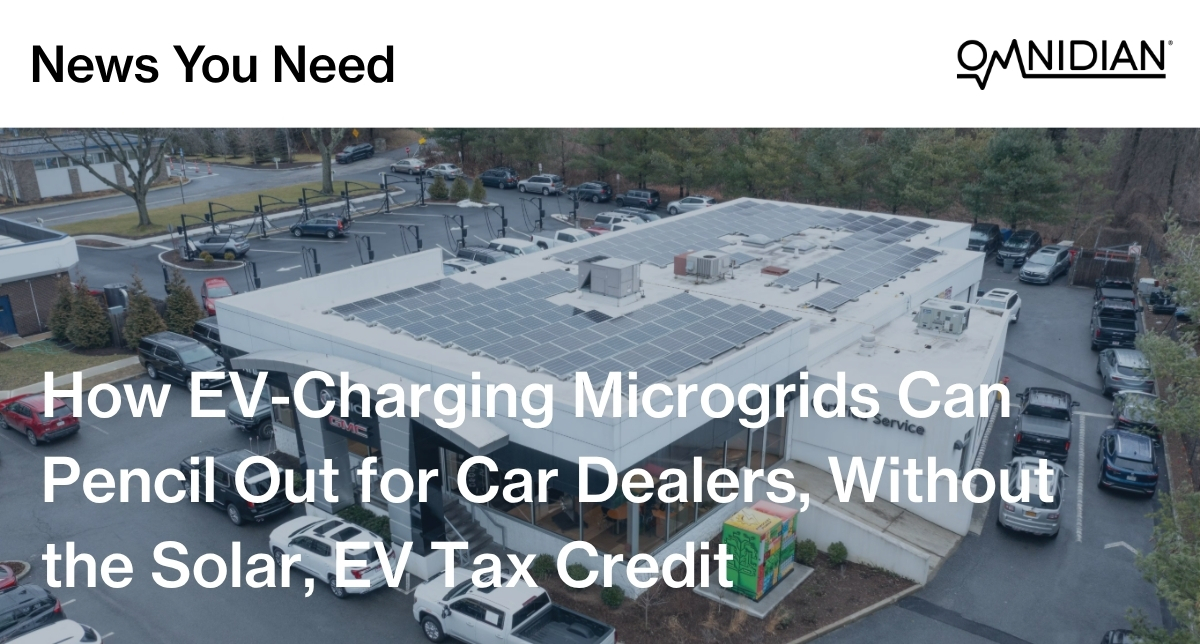 Omnidian's tweet image. Microgrids are redefining energy management for car dealerships adopting EV charging stations. For instance, Vail Buick GMC in New York achieved a 90% reduction in energy costs through a microgrid solution:
hubs.ly/Q03R02mT0

#Microgrids #EVCharging #CarDealerships