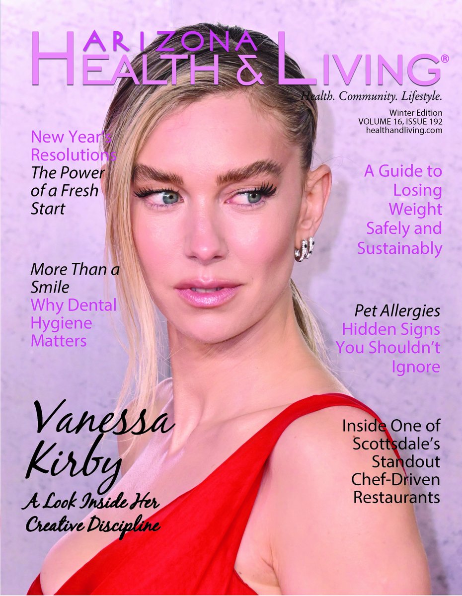 AzHealthLiving's tweet image. Check out our new Winter Edition! Featuring Vanessa Kirby, offering a look inside the depth, discipline and creative heart behind her acclaimed roles. Grateful to God for another season of inspiring Arizona to live well! 🙏
#ArizonaHealthAndLiving #VanessaKirby #WinterEdition