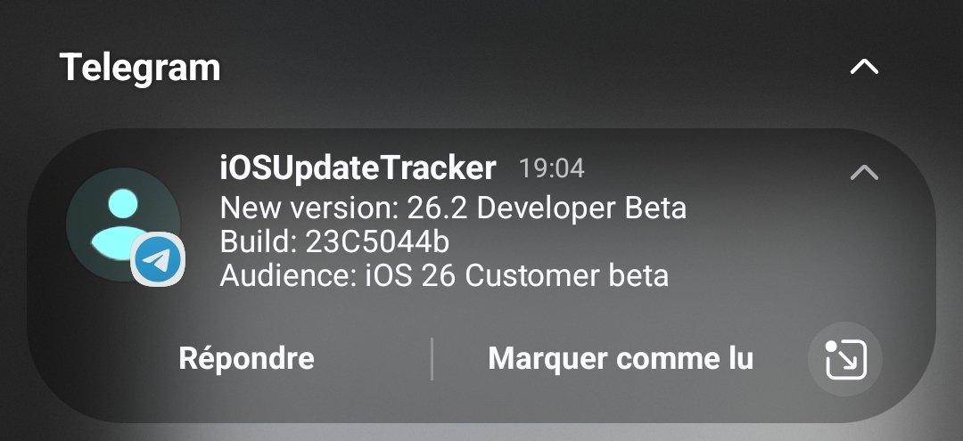 iOS 26.2 beta 3 est disponible