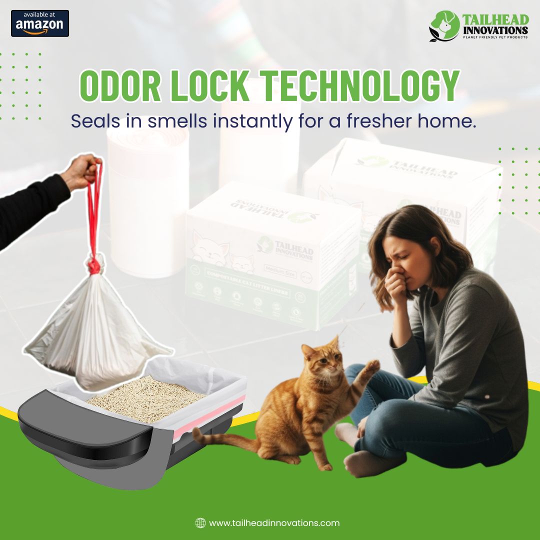 TailheadInnov's tweet photo. 🚫😿 Say goodbye to bad litter smells — instantly!

With Tailhead Innovations’ Odor Lock Technology, your home stays fresher and your kitty stays happier. 🐱✨

Available now on Amazon 🛒

🔗 Link in bio

#OdorLockTechnology #FreshHome #CatParents #PetHygiene #HappyCatHappyHome https://t.co/vTNODshbiz