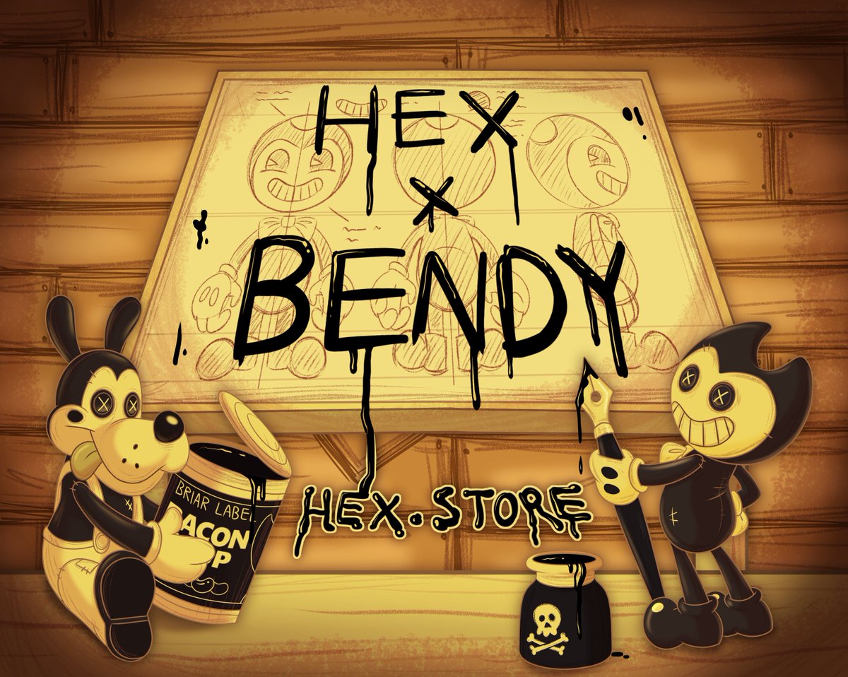 hexbrand's tweet image. HEX x BENDY IS NOW LIVE!!! hex.store #bendy @Bendy