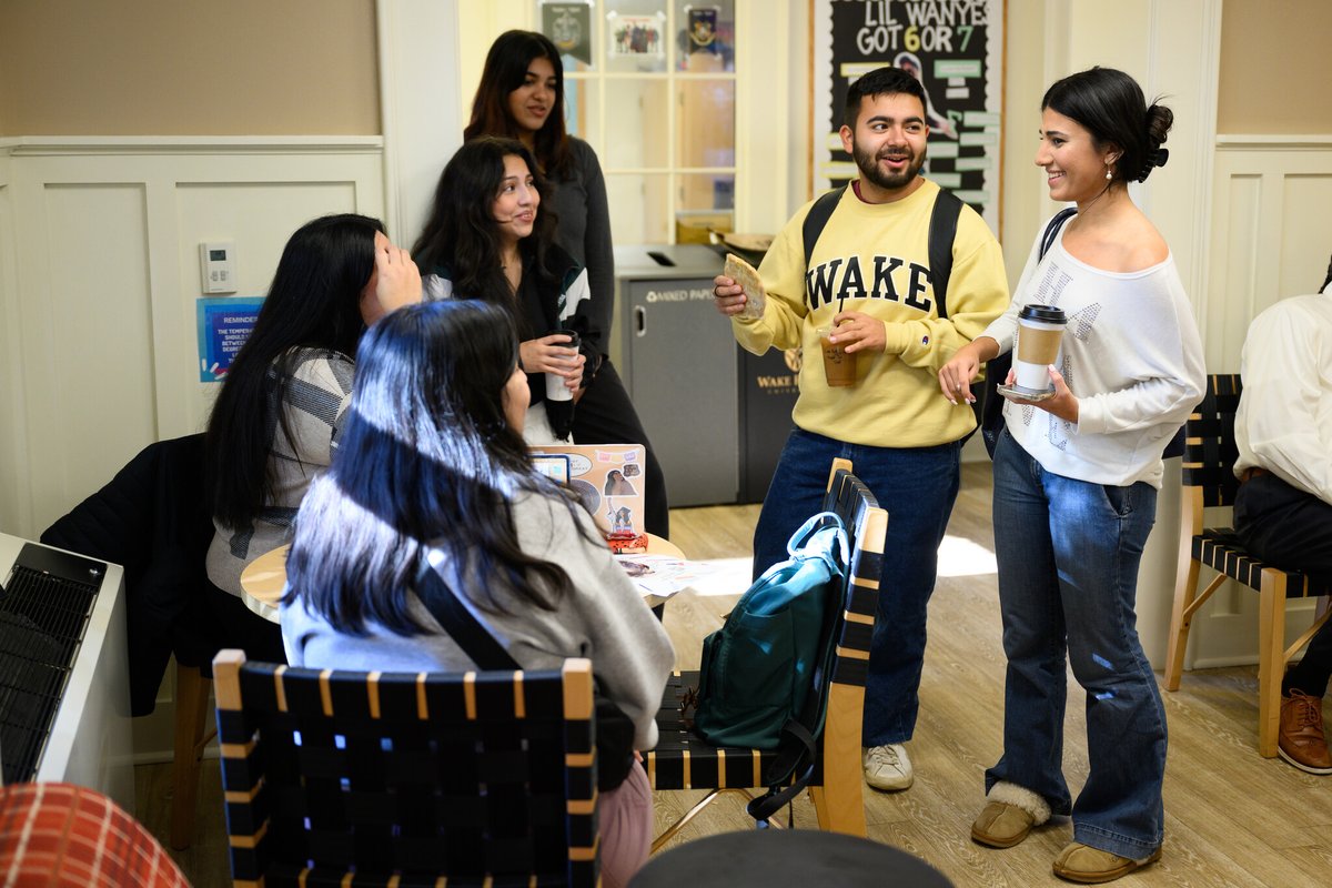 WakeForest's tweet image. Wake Forest is made stronger and more vibrant by our #FirstGen students, and earlier this month we had the chance to celebrate them. From conversations over coffee to a keynote by Brian Li (’03), the 4th annual First in the Forest First-Gen Celebration was one to remember.