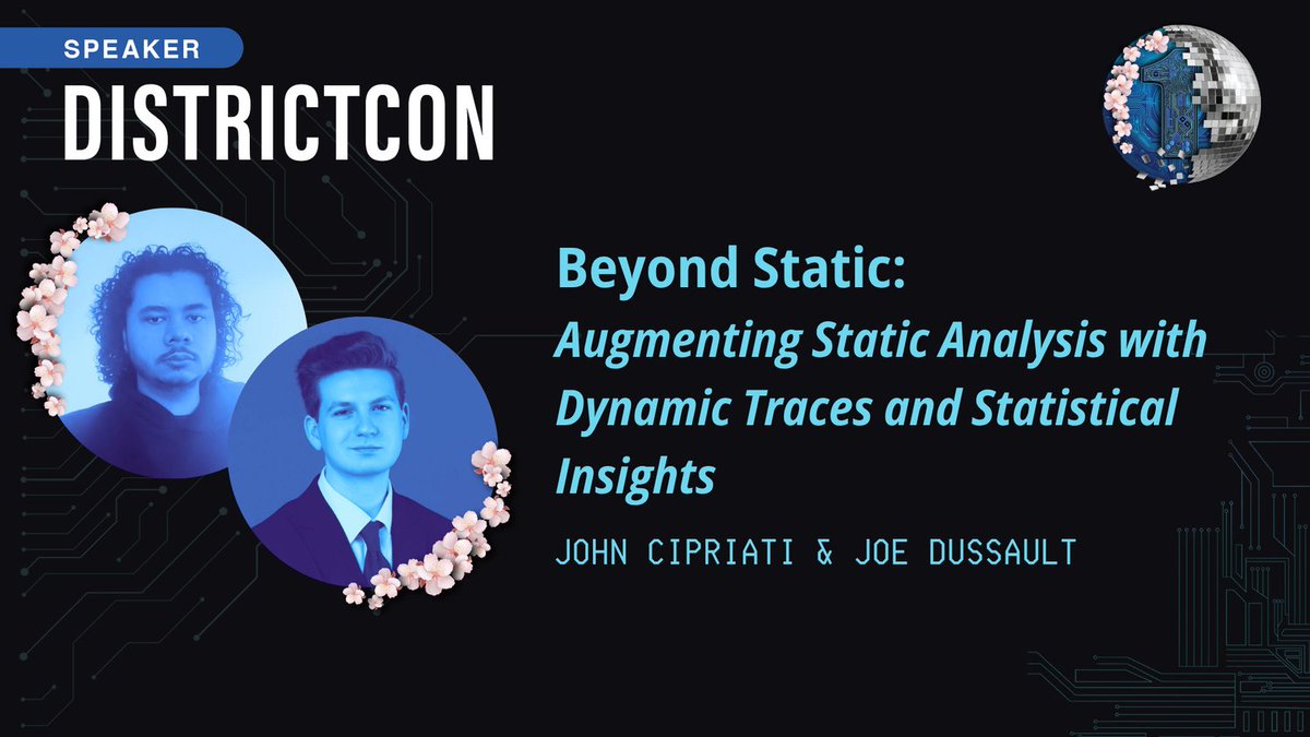 ZetierInc's tweet image. We’re proud to announce that not one – but two – of our team’s submissions were accepted to @DistrictCon! If you’re attending, stop by the Zetier table to meet us, talk #securityresearch, and hear more about the roles we’re actively hiring for as we continue to grow.

#InfoSec