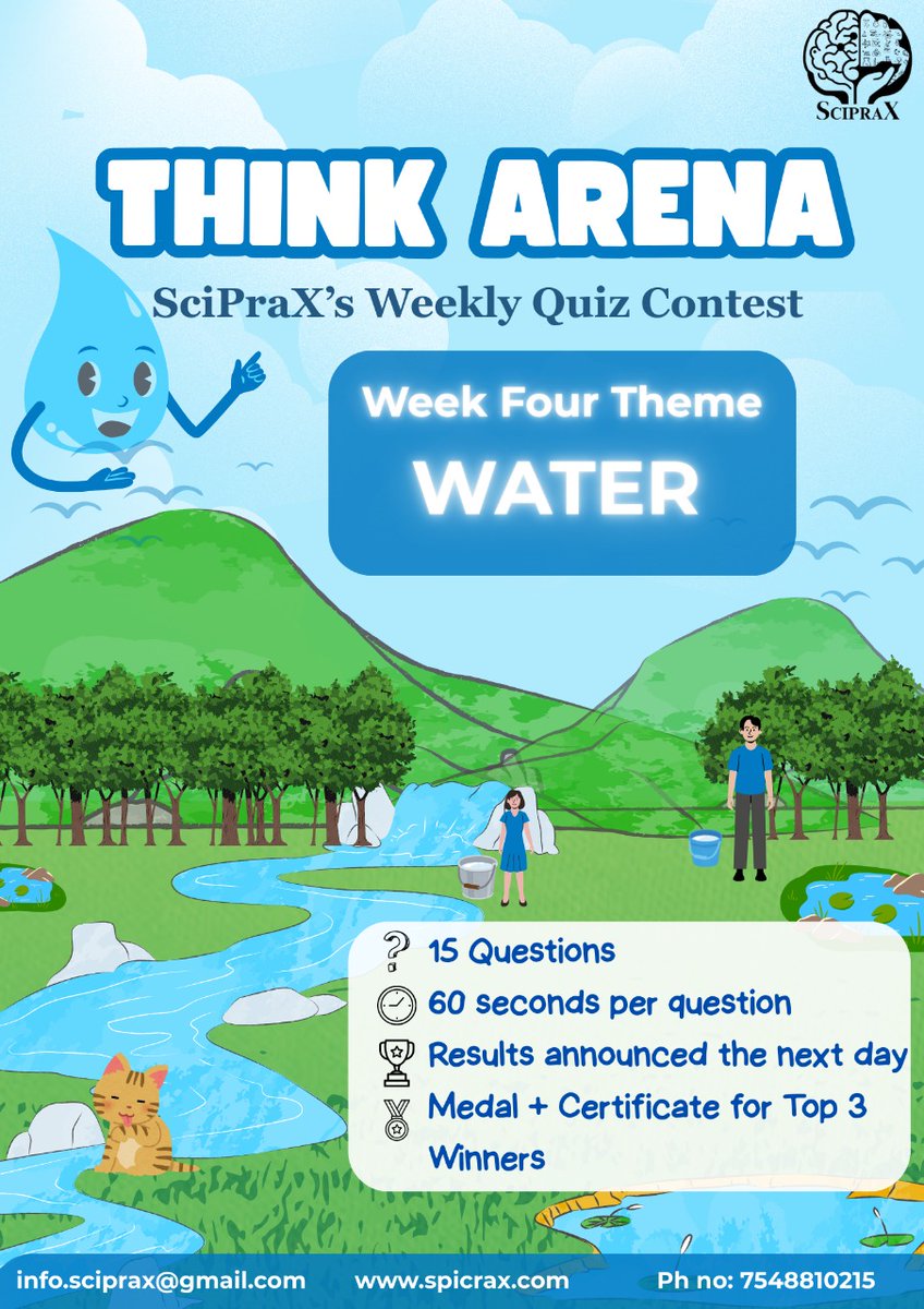 sciprax's tweet image. 👉 Don’t just watch… compete, learn, and roar your way to victory at #ThinkArena!  

🗓️ Every Sunday | ⏰ 9 AM – 5 PM Mark your calendars and get ready for a brainstorming Sunday! 

🔥  Don’t just test your knowledge — showcase it in the arena! 🚀

#ThinkArena #QuizContest #STEM