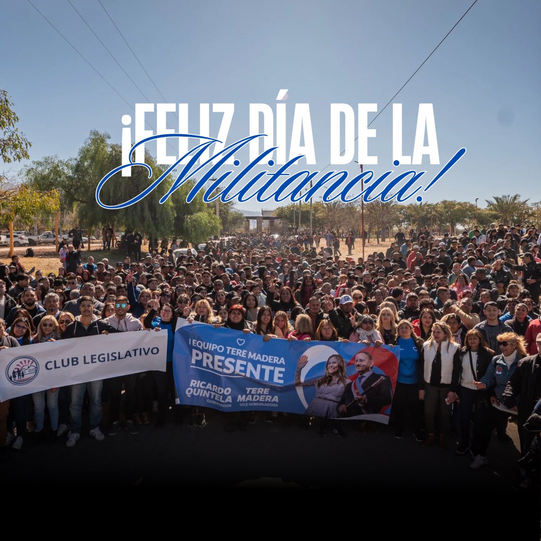 ✌🏻 La militancia es eso que hacemos siempre: compartir, escuchar, acompañar y estar cerca de nuestra gente.
Este enorme equipo demuestra que transformar realidades es posible cuando se trabaja con amor y compromiso.

Feliz Día de la Militancia 🤍