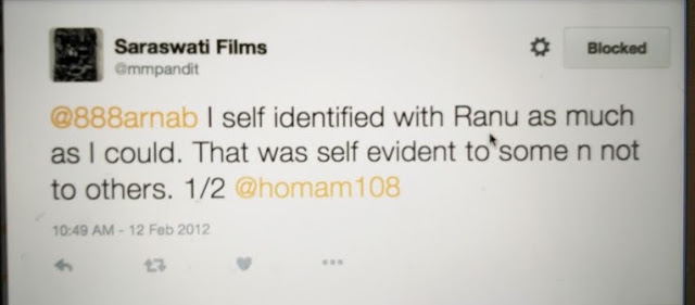 candabhairava's tweet photo. @mmpandit But i thought you were Ranu....aise kaise ho gaya? https://t.co/9kVtUnOA5l