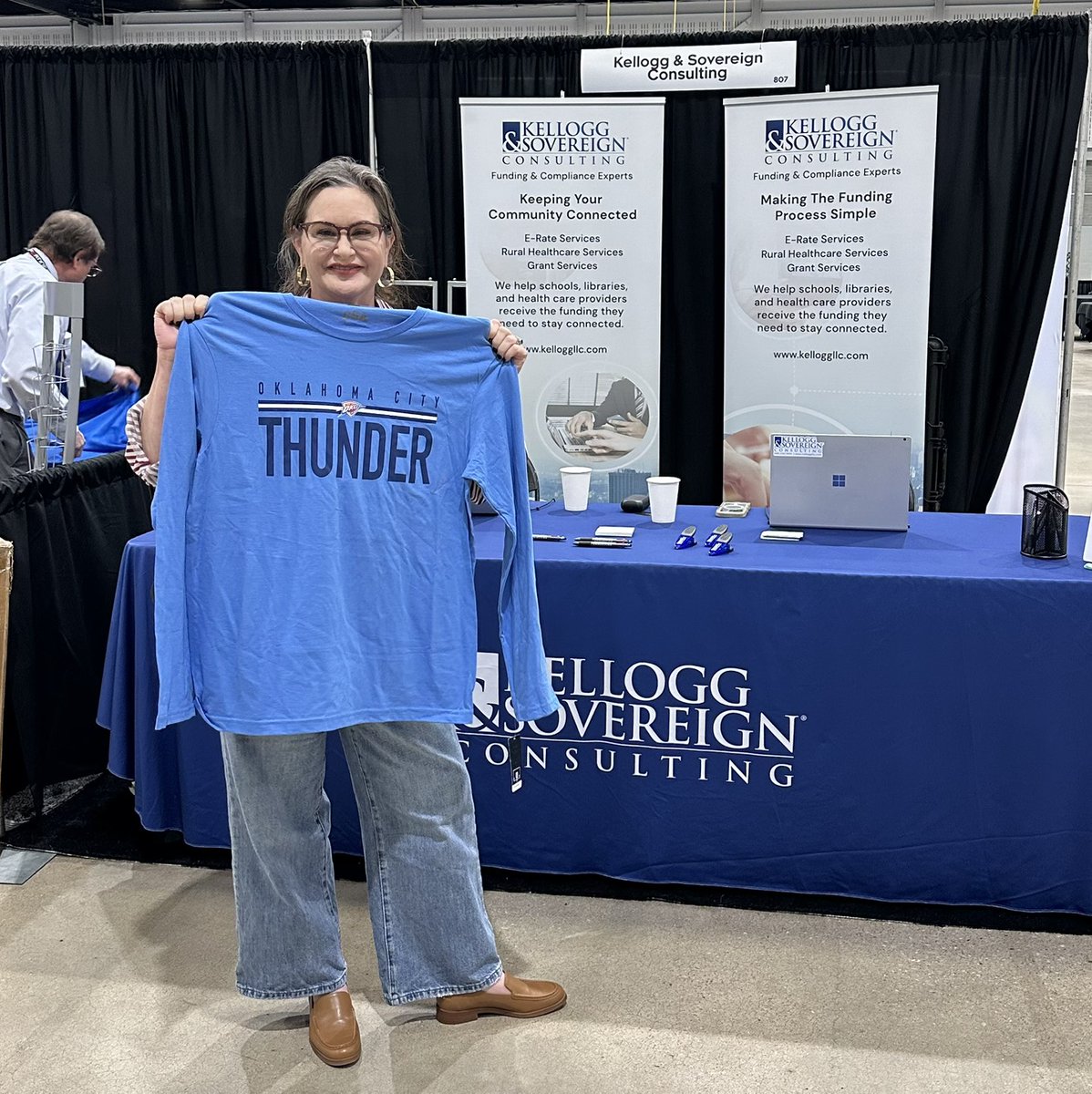 kelloggllc's tweet photo. Congratulations to the winner of our OKSTE Thunder shirt raffle, Virginia Davis from Wewoka ISD!! ✨ https://t.co/6zUd1YbBb9