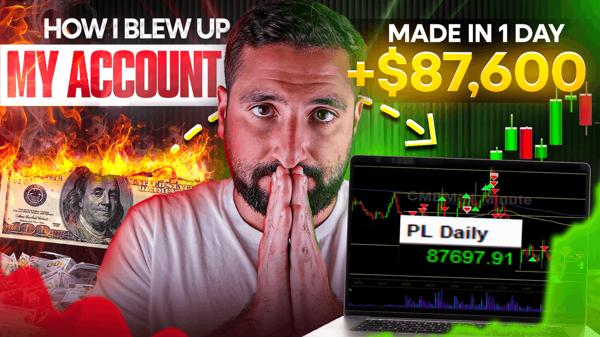 MyInvestingClub's tweet photo. 🚨NEW LIVE TRADING VIDEO 🚨

I BLEW UP Then Made $87,697 LIVE TRADING In ONE DAY | How To Recover From A Trading Loss EXPLAINED  

https://t.co/R95aojDfDm

@AT09_Trader