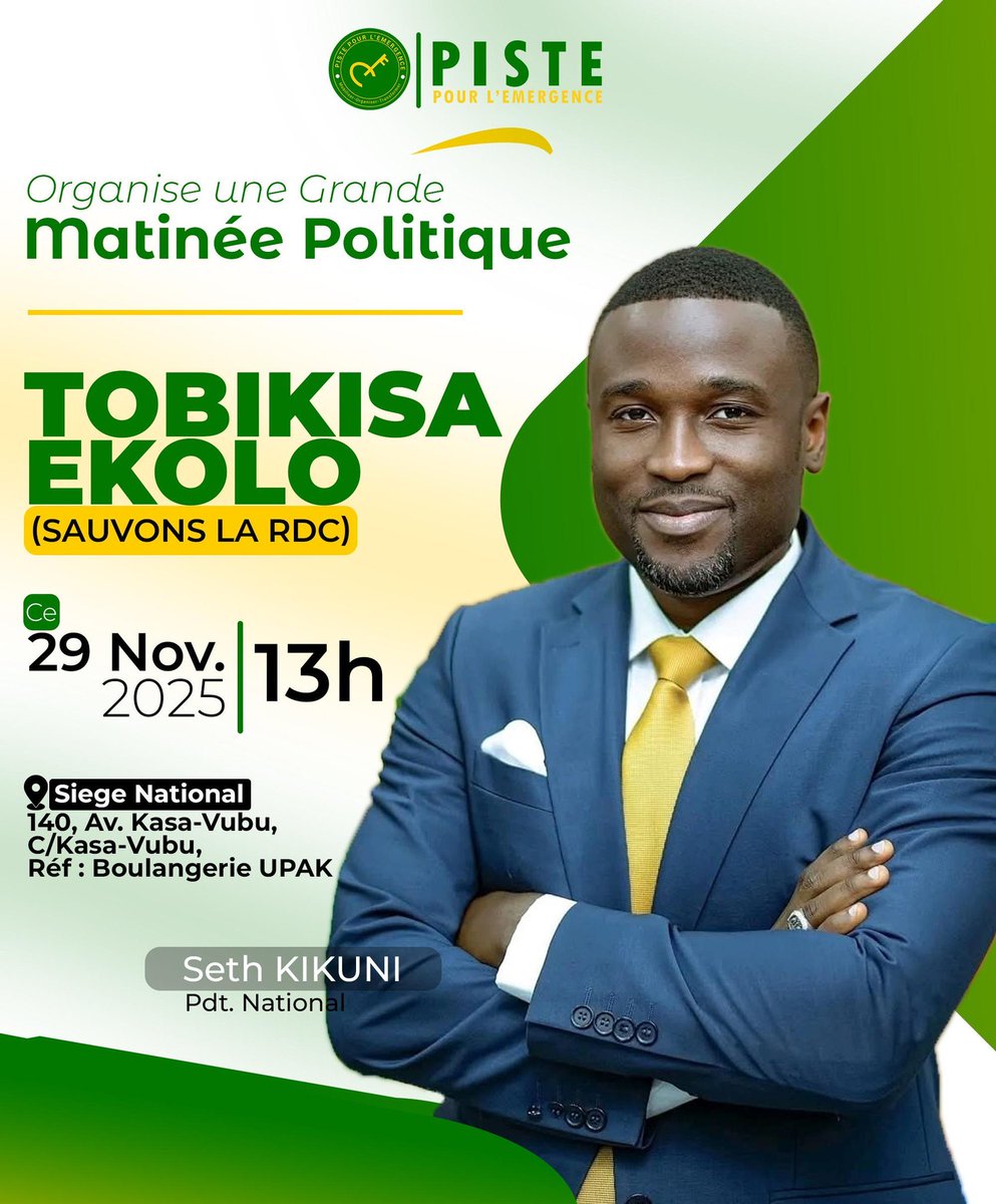 🚨🚨‼️À ne pas manquer !!
<a href="/sethkikuni/">Seth Kikuni</a> 
#SauvonsLaRDC
#RDC
🇨🇩