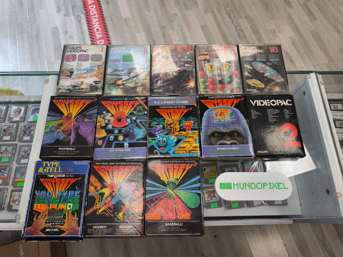 pixel_mundo's tweet photo. Arrancamos la semana cargados de material!!! Además desde este sábado día 22 de noviembre volvemos a abrir los sábados, el horario del sábado será de 10:00 - 13:30.

#magnavoxodyssey2 #atari2600 #atari7800plus #pcengineminijap #atarixe #mundopixel https://t.co/HwzgC6sCZX