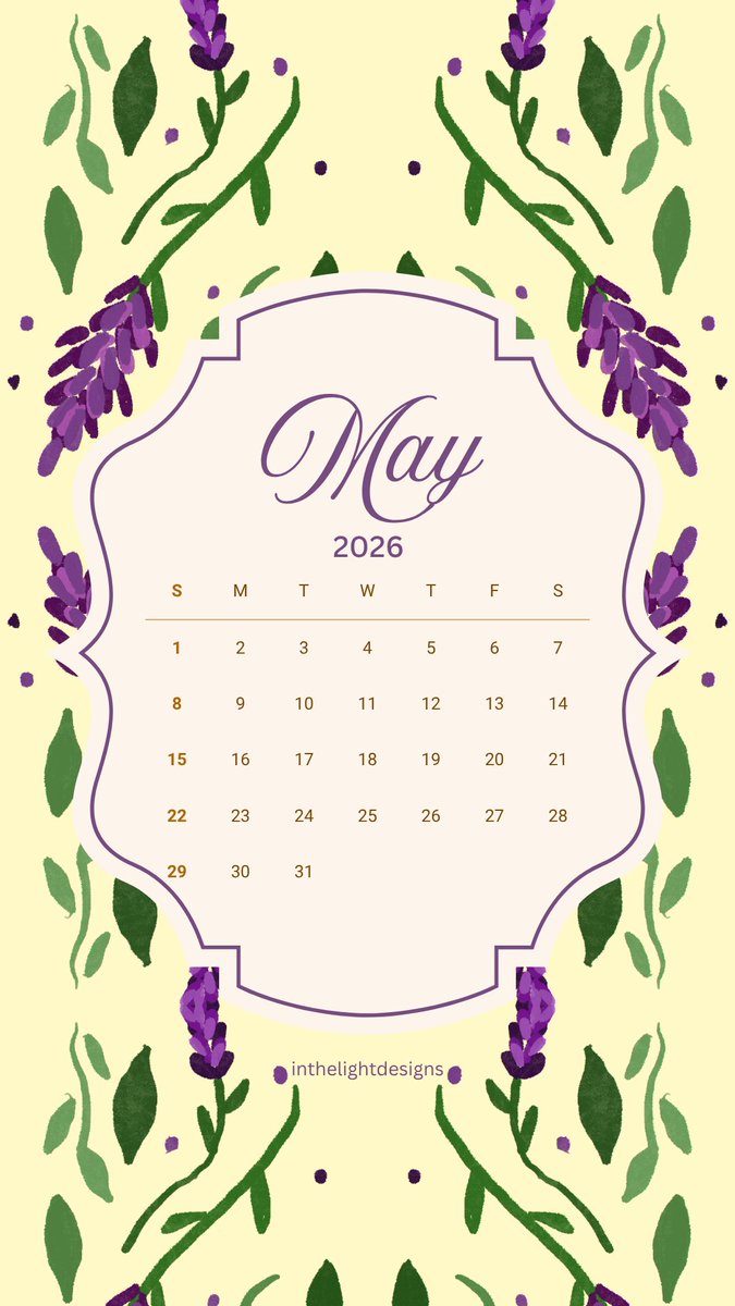 _inthelighttt's tweet photo. May 2026 Phone Wallpapers

A month to renew faith 🪻📱☀️ https://t.co/RUo5vJEqJp