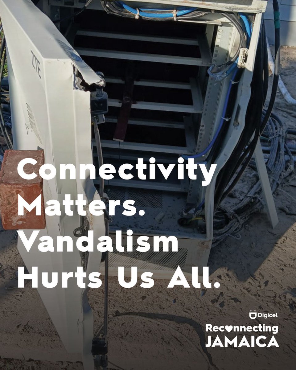 Despite tireless work to restore service after Hurricane Melissa, restoration in Catherine Hall, Montego Bay has been stalled. Critical equipment was stolen from a recently repaired site, undoing progress and delaying recovery for communities that need connectivity most.

The