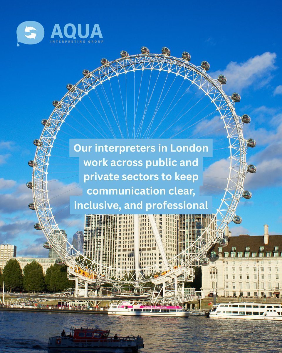 AquaInterpreter's tweet image. The capital speaks in over 300 languages, one of the most linguistically diverse cities on the planet. Our #interpreters in #London work across public and private sectors to keep communication clear, inclusive, and professional

#aquainterpreting #interpretingservices