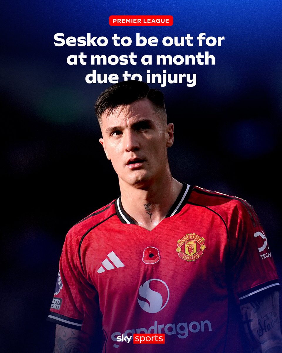 Benjamin Sesko has avoided major injury and is expected to be out for a month at most, Sky Sports News understands 📝