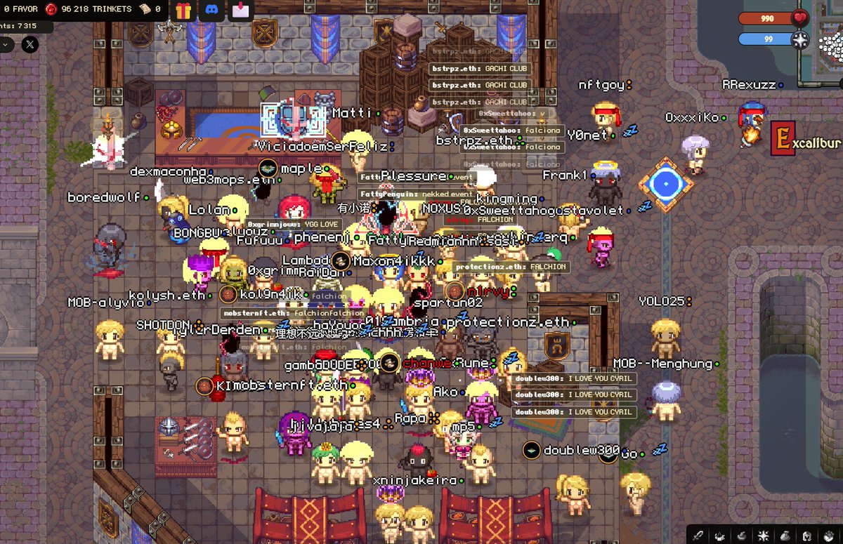 ANY IDEA why so many people are naked from the waist down in <a href="/playdegenarena/">Duel Arena</a> at 5AM morning?