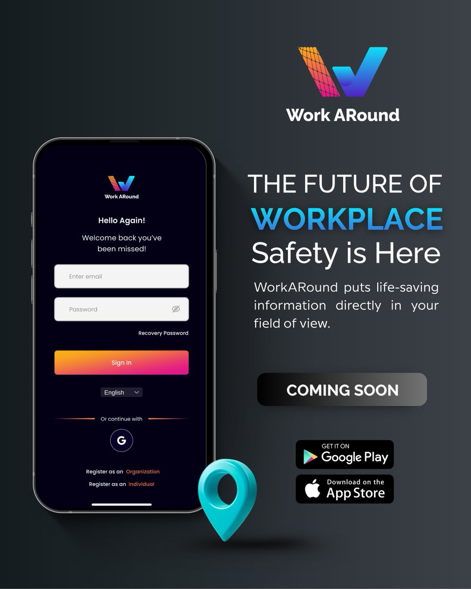 WorkARound_app's tweet image. Work ARound elevates safety in high-risk environments by placing critical information directly in workers’ field of view.

Mobile AR helps teams see hazards, follow procedures, and communicate instantly, making safety smarter, workflows smoother, and productivity effortless.