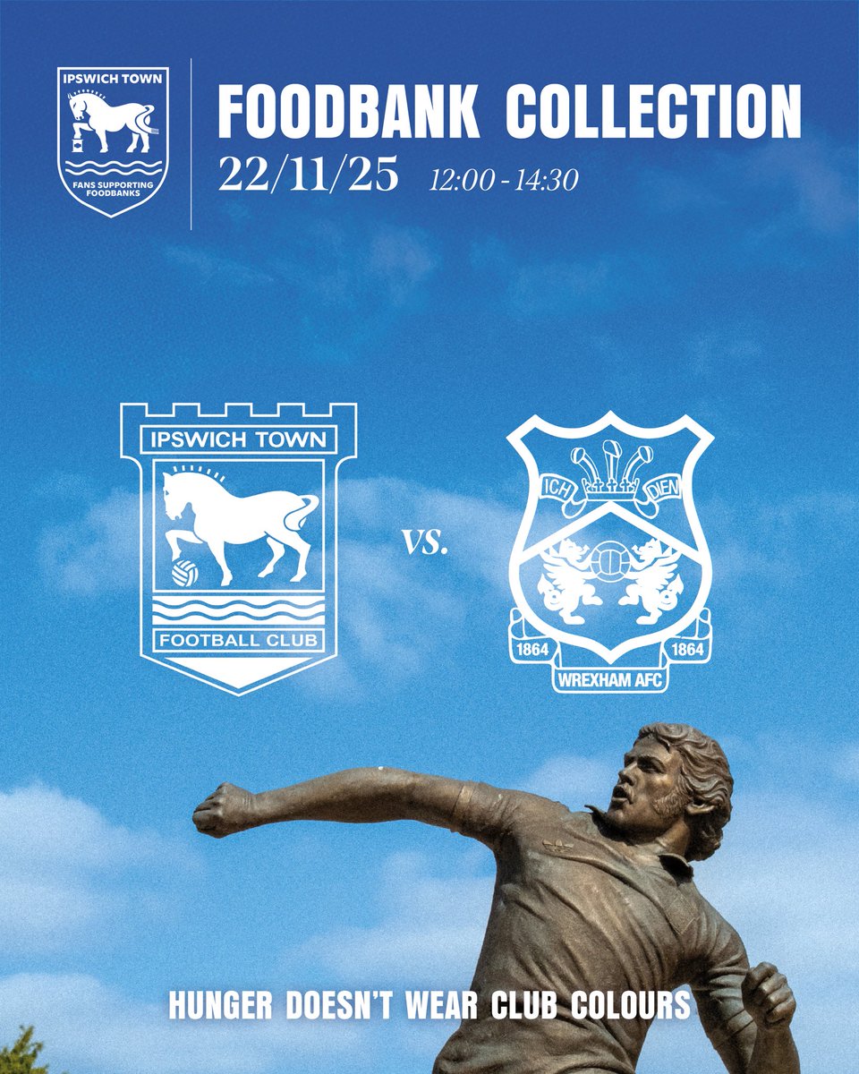 A plea for Advent calendars this Saturday, as we welcome #WrexhamAFC to Portman Road.

#itfc | <a href="/SFoodbanks/">FANS SUPPORTING FOODBANKS #RightToFood</a>
