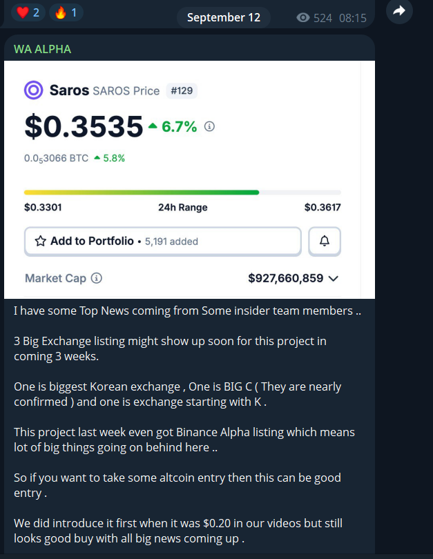 thecryptospaceO's tweet photo. 🚨 REALITY CHECK: $1,250 for 6 MONTHS of @wiseadvicesumit "Alpha" Membership 🚨

Let me show you what $2,500/year actually gets you. A thread exposing the biggest robbery in crypto influencer space. 🧵👇

LAST TRADING CALL: OCTOBER 10TH (37 days ago)
Long calls:

BTC @ $119k
ETH @ $4,080
SOL @ $208
ASTER @ $1.5
CAKE @ $3.3
MNT @ $2

Result? Only ASTER pumped 20% before crashing. No updates. No exit strategy. Complete radio silence on all positions.
Here's what "premium alpha" actually looks like:

1. WMTX - The Triple Down Disaster
📍 Entry 1: $0.48
📍 Entry 2: $0.244
📍 Entry 3: $0.218
📍 Current: $0.096
📉 80% LOSS - Zero updates on exit strategy

2. SAROS - The Forgotten Call
📍 Called at: $0.35
📍 Current: $0.02
📉 94% LOSS - Not a single word about this catastrophe

3. INSP - The "Keep Buying" Scam
📍 Entries: $0.042 → $0.038 → $0.034 → $0.032 → $0.024 → $0.018
📍 Current: $0.007
📉 83% DOWN from first entry, 61% DOWN from "last discount entry"

But wait, there's MORE carnage:
4️⃣ Wilder World: -90% | $5,000 → $450
5️⃣ NXRA: -70%
6️⃣ LAIKA AI: -96% | $5,000 → $171
7️⃣ RWA: -97% | $2,340 → $71
8️⃣ QORPO: -97.5% | $2,160 → $53
9️⃣ ARTY: -88% | $3,480 → $425
🔟 STADER SD: -69% | $4,100 → $1,200
And some calls literally went to $0 - not even counting those here because the list is too long.

THE DOUBLE STANDARD:
✅ Call pumps 10%: "MASSIVE PROFITS ALPHA FAM! 🚀 If you took 10x leverage that's 100% gains! Our members are EATING!"
❌ Call dumps 90%: crickets 🦗

Look, I GET IT - losses are part of trading.
But here's what's UNACCEPTABLE:
❌ $1,250 for just 6 months ($2,500/year!)
❌ Last call was 37 DAYS AGO
❌ ZERO updates on failed positions
❌ NO exit strategies ever shared
❌ ZERO accountability for catastrophic losses
❌ Cherry-picking tiny wins while hiding life-changing losses
❌ Tokens going to ZERO with no acknowledgment
When calls succeed: Posts every 2% pump
When calls fail: Goes ghost for weeks

Meanwhile, creators like @CryptoTeluguO , @Zun2025 , and @themaran  actually focus on helping their communities:
✅ Timely airdrop opportunities
✅ Regular updates to maximize investments
✅ Consistent communication
✅ Real value without charging thousands
They help people BUILD wealth, not lose it.

@wiseadvicesumit - You're not providing "alpha."
You're robbing your followers in broad daylight while they watch their life savings evaporate.

⚠️ TO ANYONE CONSIDERING PAID CRYPTO GROUPS:
This is your warning. Do your research. Ask for verified track records. Don't let influencers turn your hard-earned money into their next luxury car payment.
🙏 PLEASE RETWEET THIS
Help save someone else from losing their money. The crypto space desperately needs more accountability and less predatory behavior.
This is not financial advice - just my documented experience as a paid member sharing facts.
#CryptoTwitter #CryptoScam #CryptoInfluencer #DueDiligence #SaveYourMoney #CryptoAlert