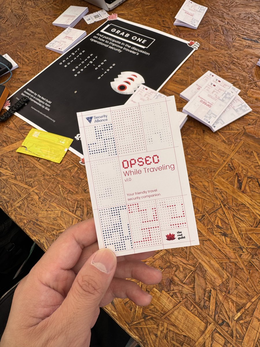 #OPSec 相關的小本本，旅遊安全。 #Devconnect