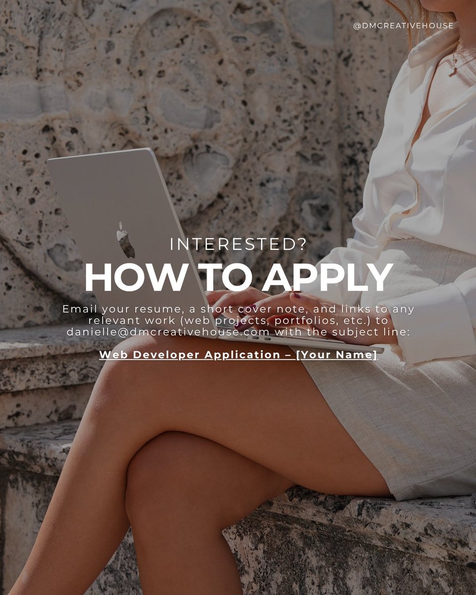 DMCreativeHouse's tweet image. We’re hiring a Web Developer.

We are looking for someone who can bring together strong aesthetics, smart UX, and clean development across Shopify, Squarespace, and WordPress. This role is hybrid (PBG, FL) and open to part-time or full-time.