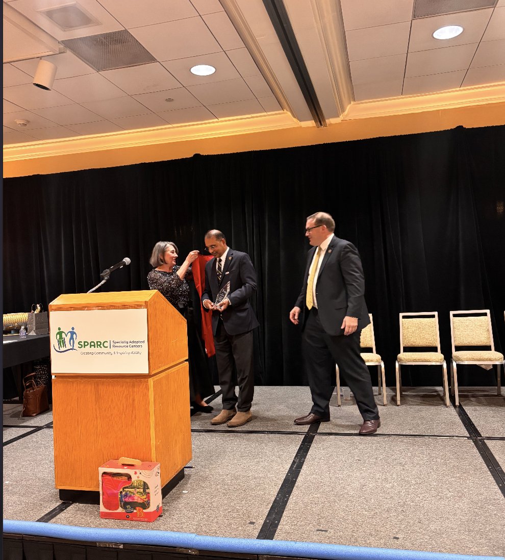 Honored to receive the 2025 SPARC Hero Award, recognizing our advocacy on behalf of adults with severe disabilities. SPARC does remarkable work championing dignity and inclusion in our community, and I look forward to continuing to partner with them!