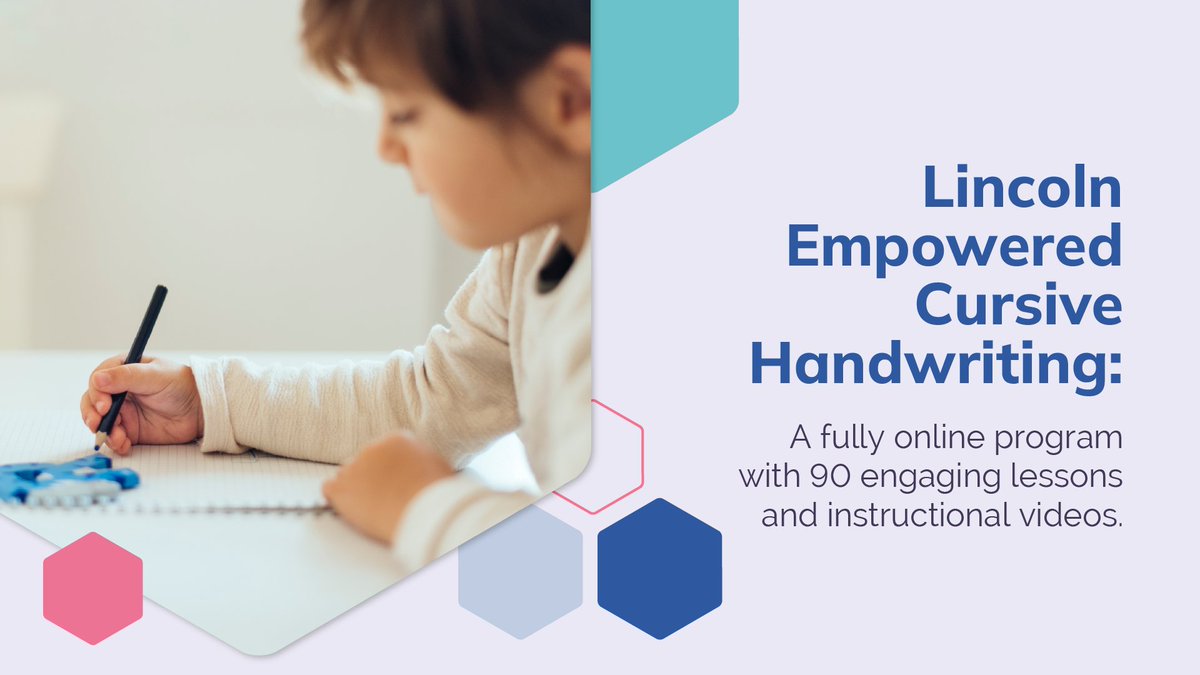 LincolnLearning's tweet image. Ready to EXPAND? The Cursive Writing demand is your chance to strategically broaden your elementary offerings.

Learn more: hubs.la/Q03SQKw-0

#CursiveWriting #ElementaryEducation #Literacy #LincolnLearning