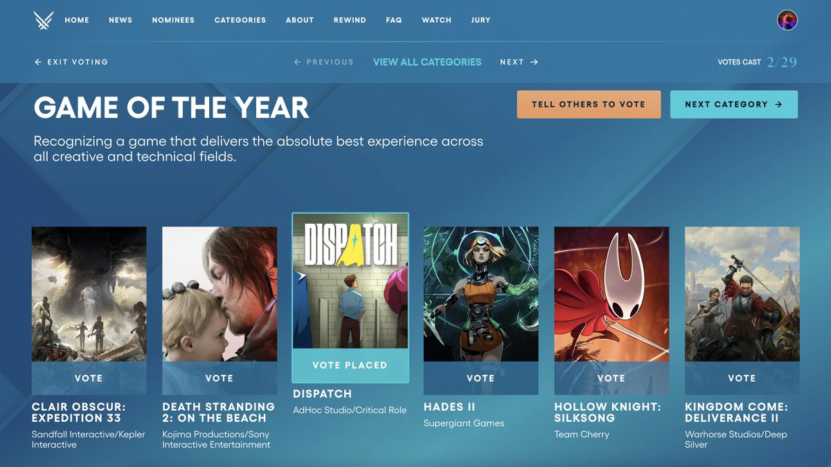 #dispatch #TheGameAwards