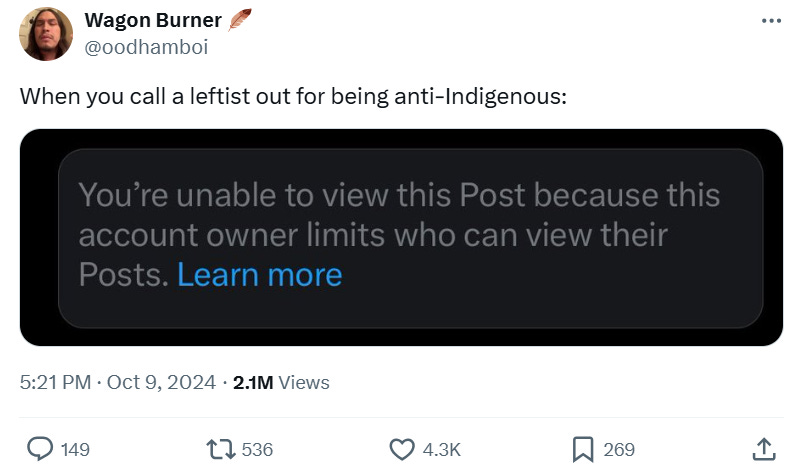 JeremiahDJohns's tweet photo. "It's anti-indigenous racism to say that spirits aren't the cause of hurricanes" guy is back with another banger https://t.co/Whtz7tc6DL