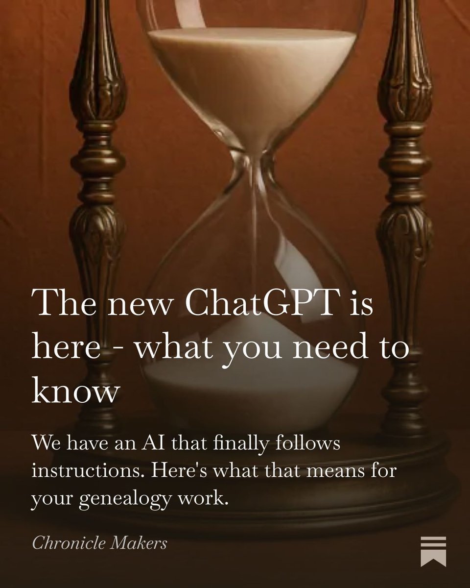 Put the new ChatGPT 5.1 to the test for family history tasks, and here's what you need to know to make the most of it. 

open.substack.com/pub/denysealle…