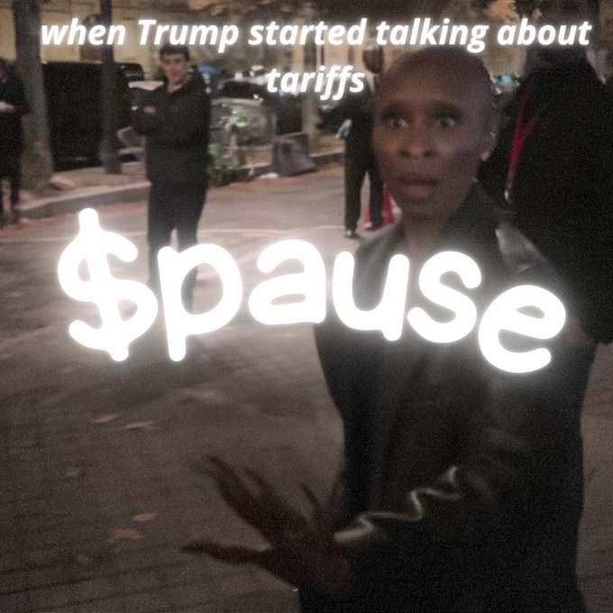 tokenwisp's tweet image. This might be one of the most viral gifs rn       

x.com/WHITEH0TPEPPER… 

Over 5M Views combined only on these 2 posts I retweeted, this gif getting spammed all over X  

x.com/i/trending/198…  

Name of the girl Cynthia Erivo, the perfect ticker is $Pause - short, simple…
