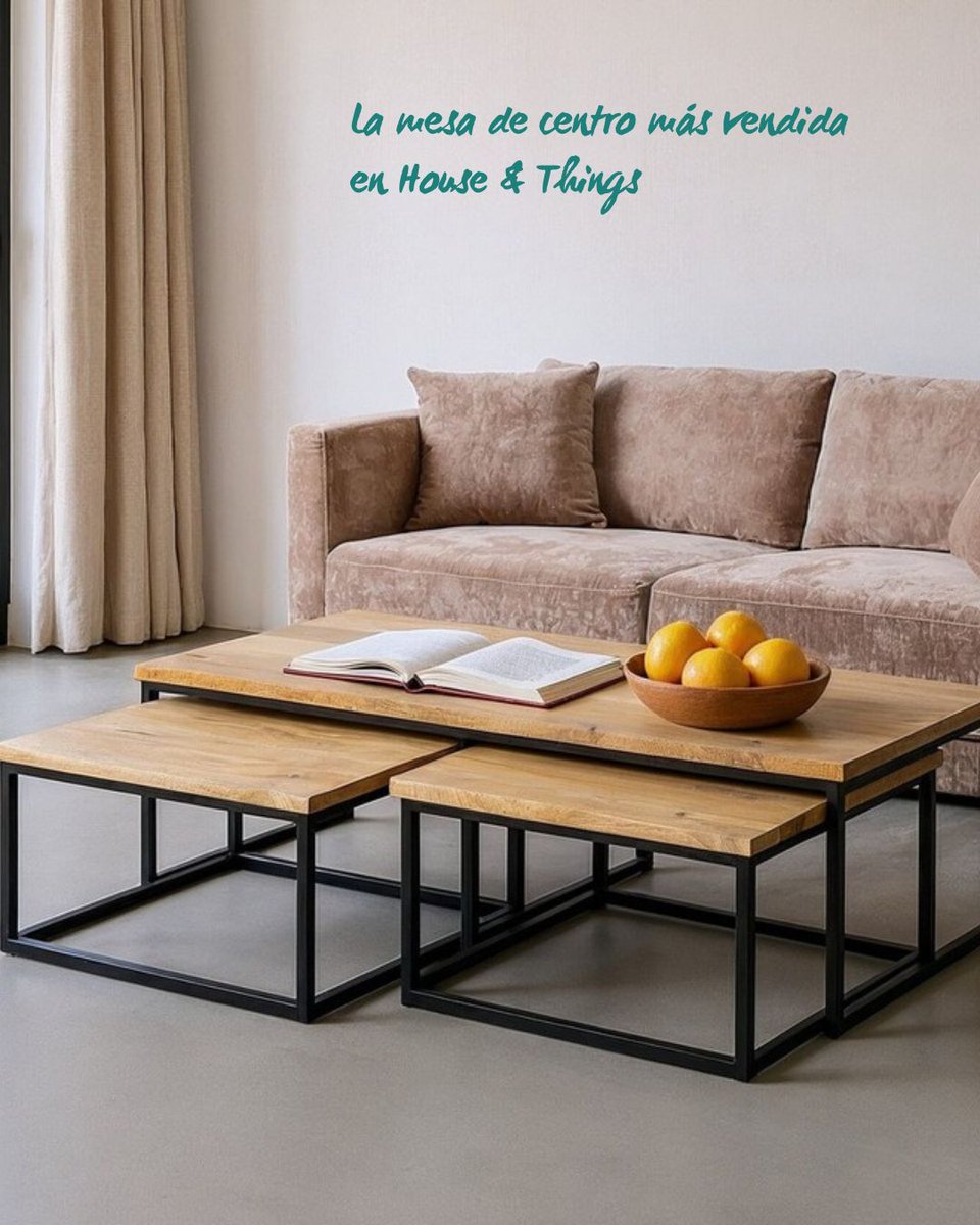 HouseandthingsO's tweet photo. 🛋️¿Por qué nos la compráis tanto?

✅ Combina madera natural + metal
✅ Tres mesas con distintas alturas
✅ Materiales resistentes y duraderos
✅ Fácil de decorar: plantas, libros o velas… ¡todo queda perfecto!
https://t.co/aPfW9xCU2c

#MesasDeCentro #DecoraciónHogar https://t.co/cHZbnV6eRv