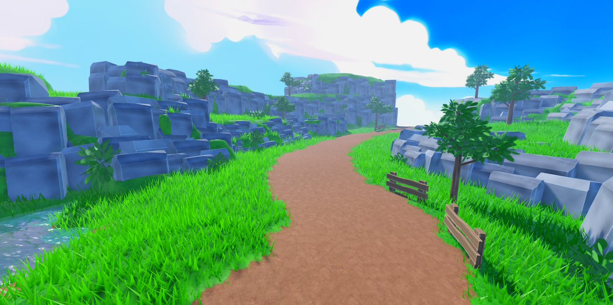 NorisDevv's tweet image. Stylized environment I did for practice, hand painted assets with custom models and everything🤩
 Pro builder for hire, comms slots 2/4 open💸
Hit me up with any project, discord - norismg✍️
#ROBLOX  #RobloxDev #robloxbuilding  #stylized