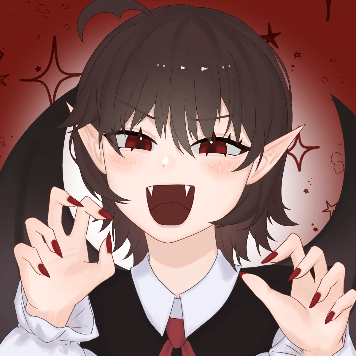 rawr!! >:D
did i scare you..? be honest.

🎨: <a href="/fumicatt/">RED 🪽</a>