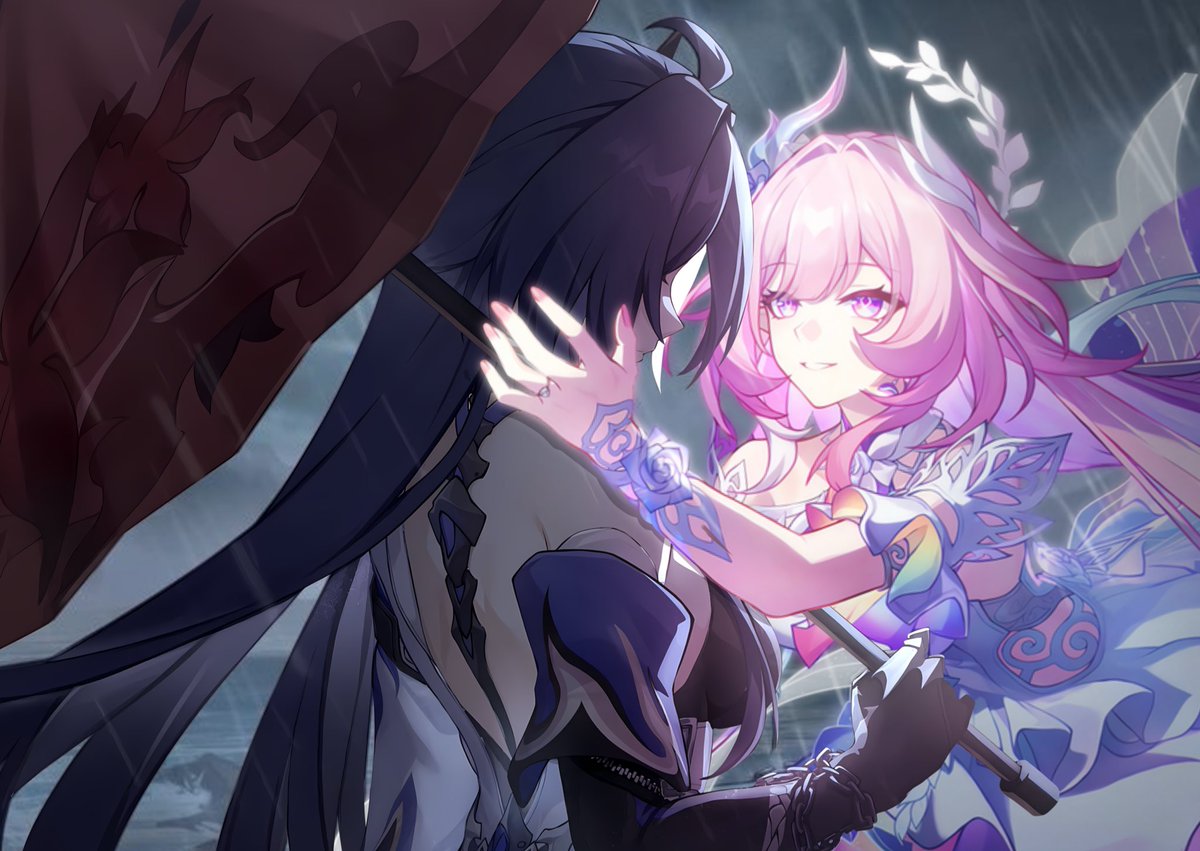 wlwsunaxa's tweet image. when im tryna act mysterious but my pink girlfriend decides she wants to hold me #acherene