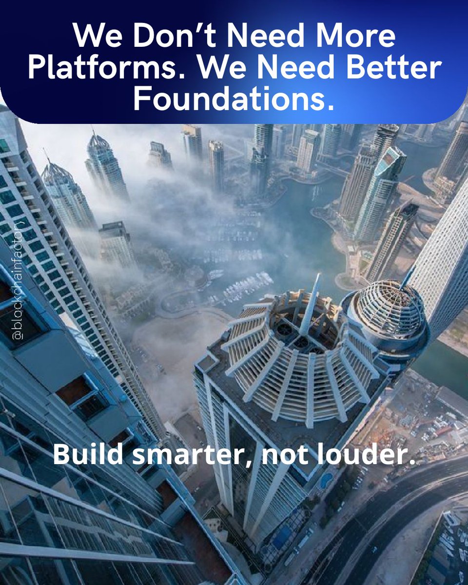 Blockchainfacto's tweet image. Web2 gave us billions of apps, but a fragile infrastructure.
Blockchain and decentralized validation are building a stronger digital foundation for the next generation.
#Web3Infrastructure #BlockchainFactory #DigitalEvolution #Web3Education #FutureTech