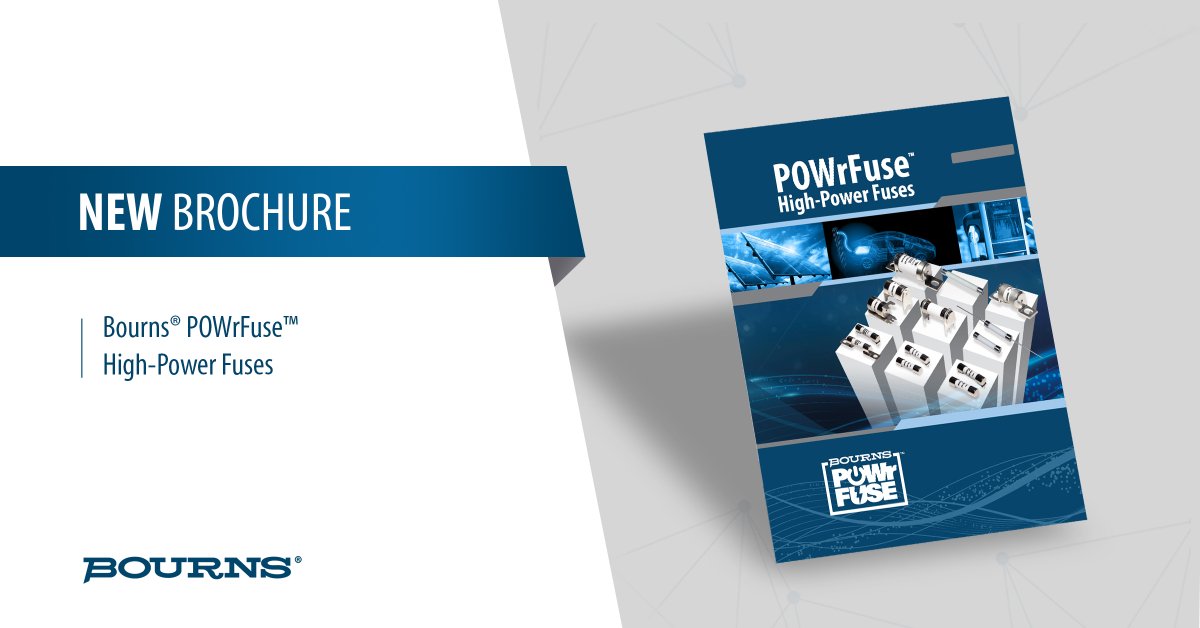Bourns's tweet image. Protect your systems with confidence! The Bourns POWrFuse™ brochure offers a wide range of reliable high-power fuses for diverse applications. Download now: bourns.co/49jDFrB 
#Fuses #CircuitProtection #PowerElectronics #Bourns