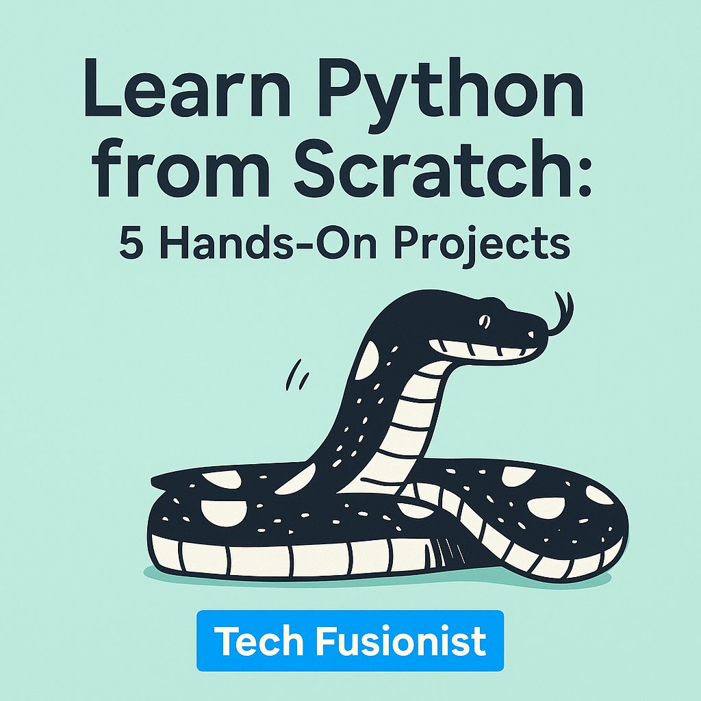 TTechFusionist's tweet image. 🐍 𝗟𝗲𝗮𝗿𝗻 𝗣𝘆𝘁𝗵𝗼𝗻 𝗳𝗿𝗼𝗺 𝗦𝗰𝗿𝗮𝘁𝗰𝗵 - 𝟱 𝗛𝗮𝗻𝗱𝘀-𝗢𝗻 𝗣𝗿𝗼𝗷𝗲𝗰𝘁𝘀 𝗜𝗻𝘀𝗶𝗱𝗲! 💻🔥

I’ve put together a beginner-friendly Python guide packed with real projects that’ll help you go from “What’s a variable?” to “I built this myself!” 🚀

🎁 FREE for the…
