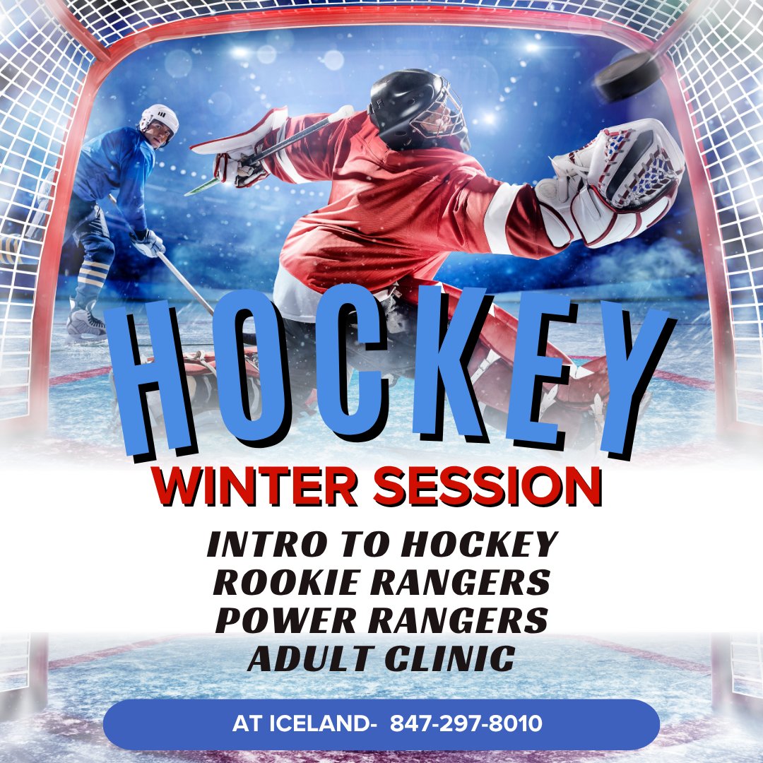 Hockey season is back!  Registration opens November 26 for residents and December 1 for all!