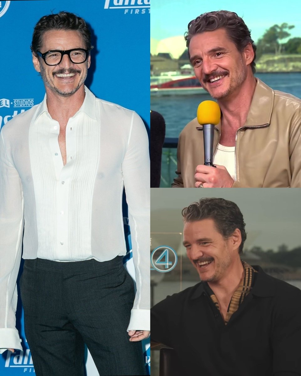 Memesofpascal's tweet image. Thread of all the interviews I found of Pedro Pascal during the Fantastic Four press tour in Sydney 🧵