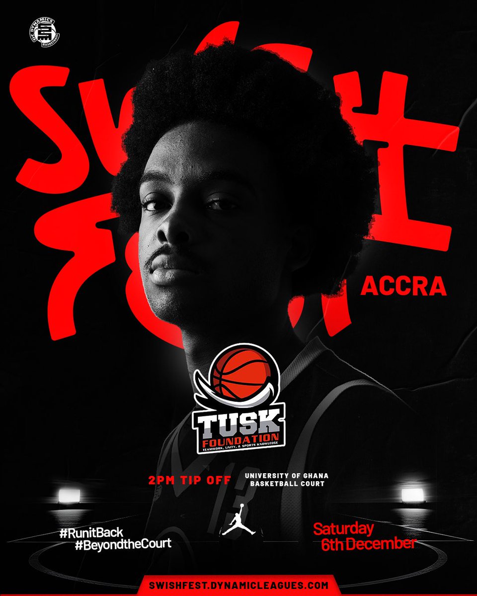DCDynamics's tweet image. Tusk Foundation return for Swishfest Accra 2025😤

After an impressive performance in the Accra Basketball League, the young stars  from Adenta will be looking to make a statement at Swishfest Accra in December!🔥🏀

#RunItBack #BeyondTheCourt