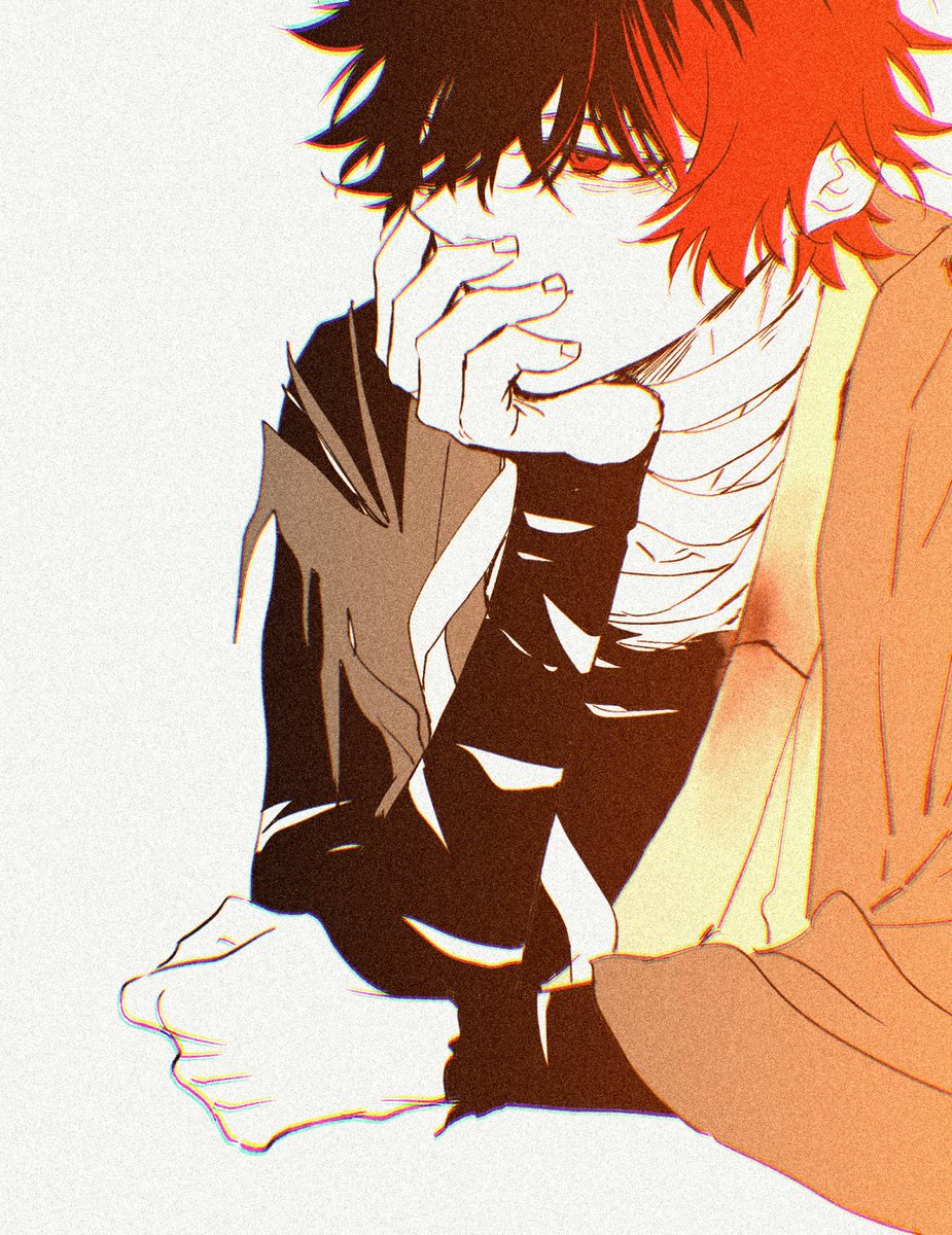 「肥前笑ってなかった?」|もじゃのイラスト