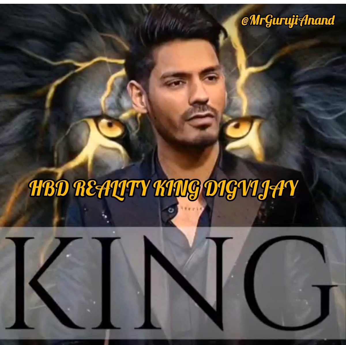 MrGurujiAnand's tweet image. Wishing a very Happy Birthday to 
@itsDiggyGang 
May you achieve all success you deserve 
HBD REALITY KING DIGVIJAY