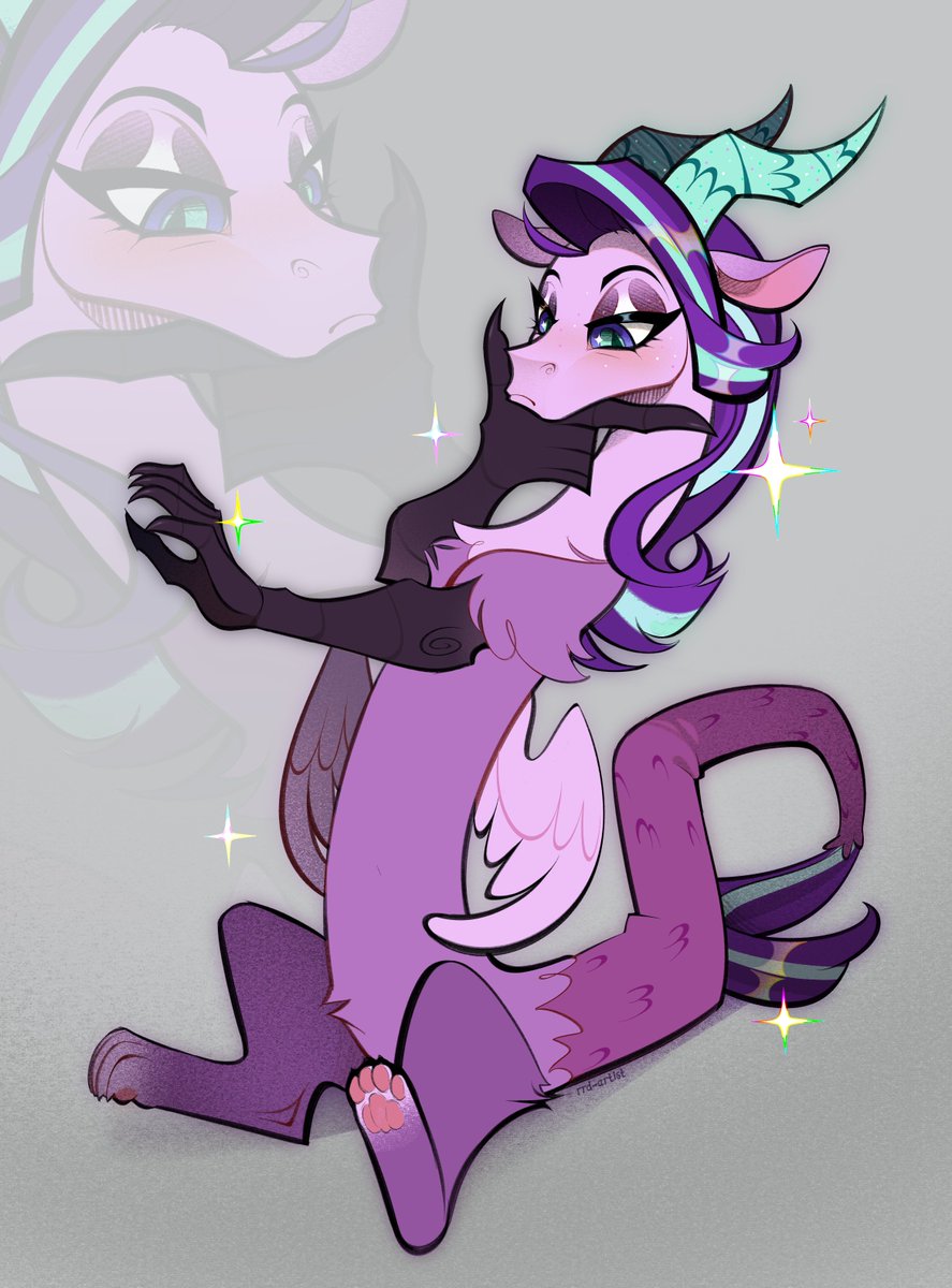RRDartist's tweet image. What would Starlight do with the power of the draconequus?
#mlp #pony #mylittlepony  #starlightglimmer