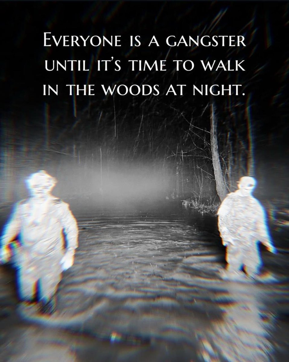 Modrn_Barbarian's tweet image. GM 

I must be a bit off, i feel more at home in the woods at night…. I dont live in Appalachia though