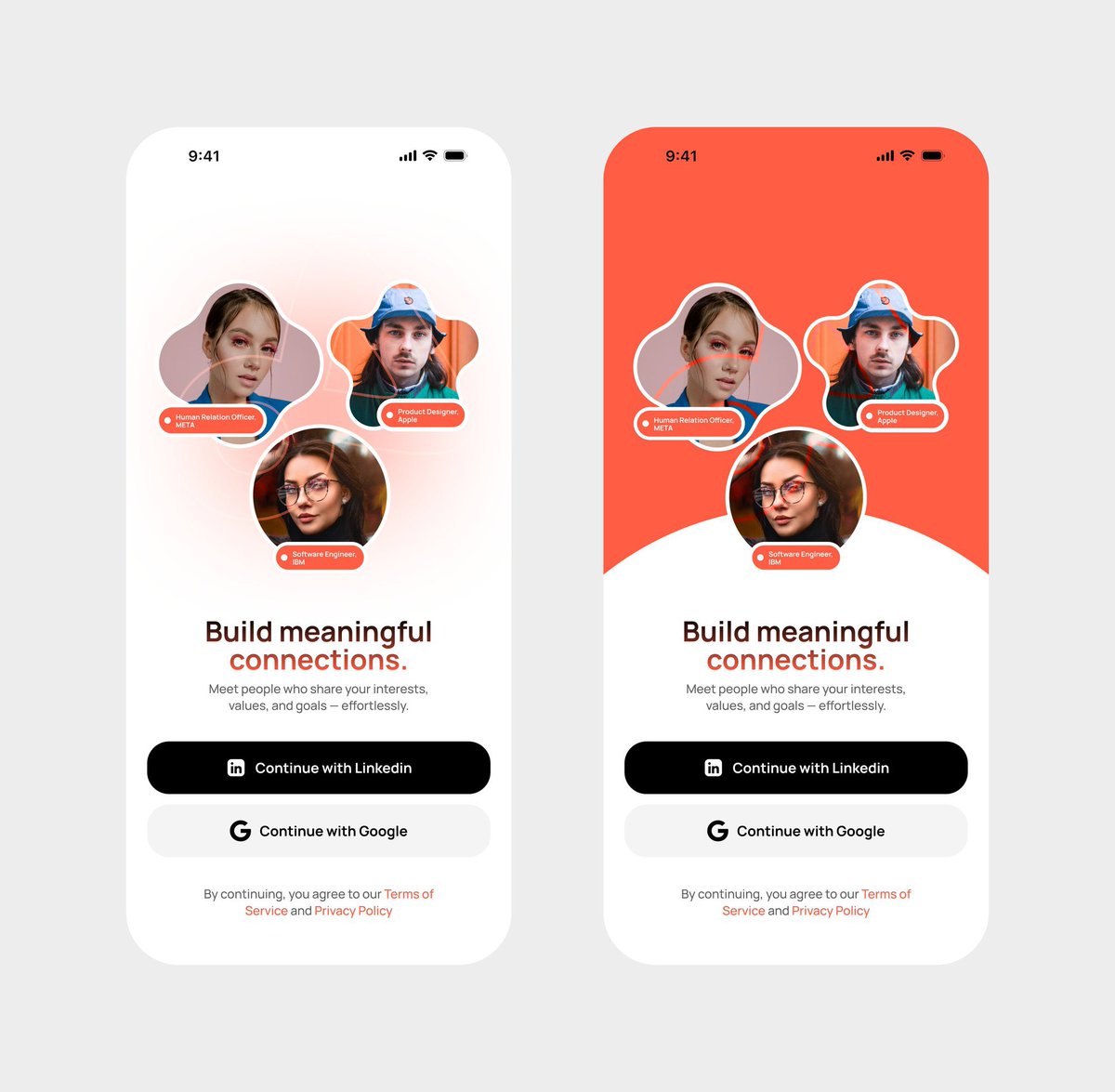 AuvraStudio's tweet image. It&apos;s Monday,
I&apos;m starting a 30 days Ul design series.

Day 1 - Dating/social media connection app

Thoughts and feedback are highly appreciated 🥹❤️🤲 and please like and retweet 

#DesignCommunity #challenge #UIdesign