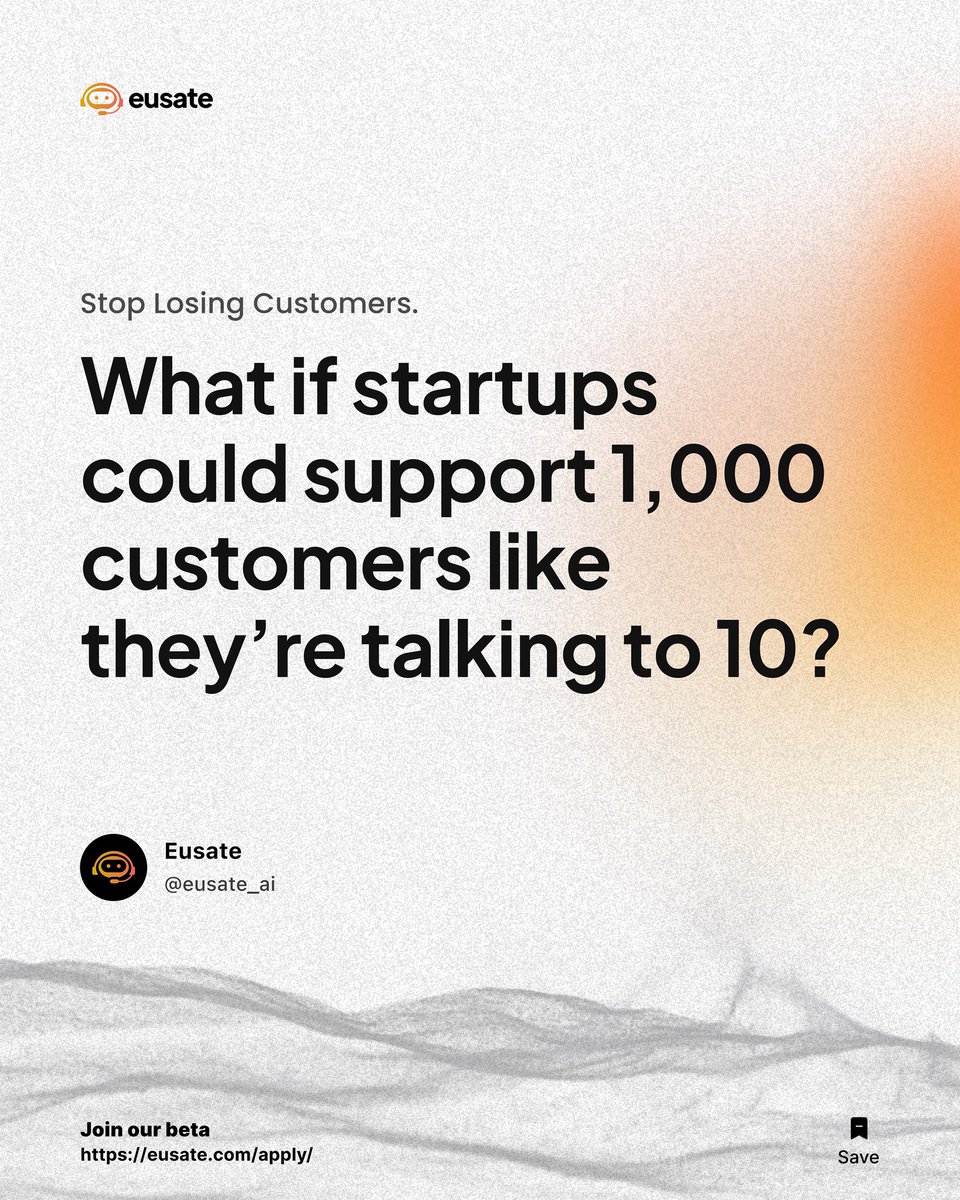 eusate_ai's tweet image. For most startups, customer messages don’t stop at 5PM.
Especially if you have customers spread across the world. They come in while your team’s asleep. During investor calls. In the middle of a product sprint or a company event.

Goes to show that you don’t need more support…