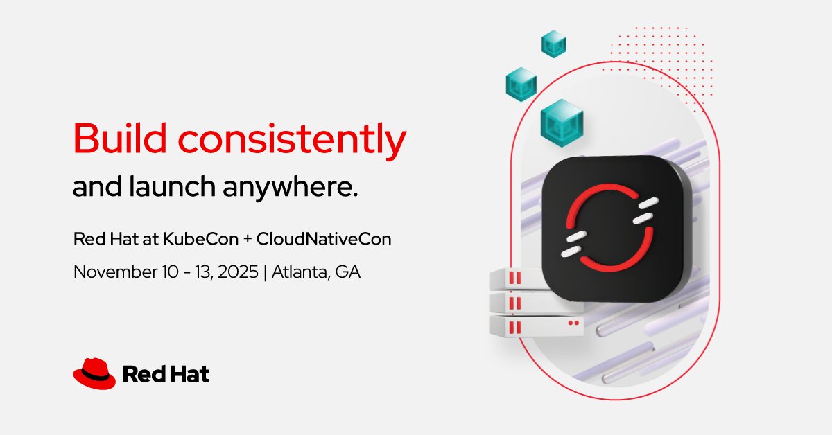 RedHatEvents's tweet image. Looking for more information now that #KubeCon + #CloudNativeCon NA is over? Explore our event resources &amp;amp; share them with your team: red.ht/KubeConNA-2025